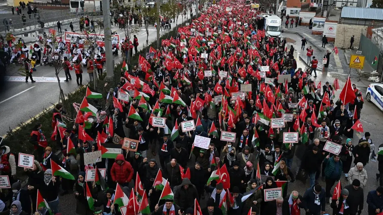 Ankara’da Gazze İçin “Kararlılık Yürüyüşü”: 500 Binden Fazla Kişi Bekleniyor