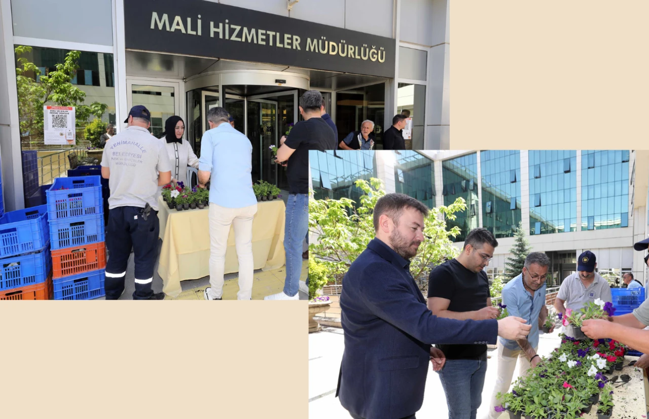 Vergisini Yatıran Vatandaşlara Belediyeden Çiçek Sürprizi