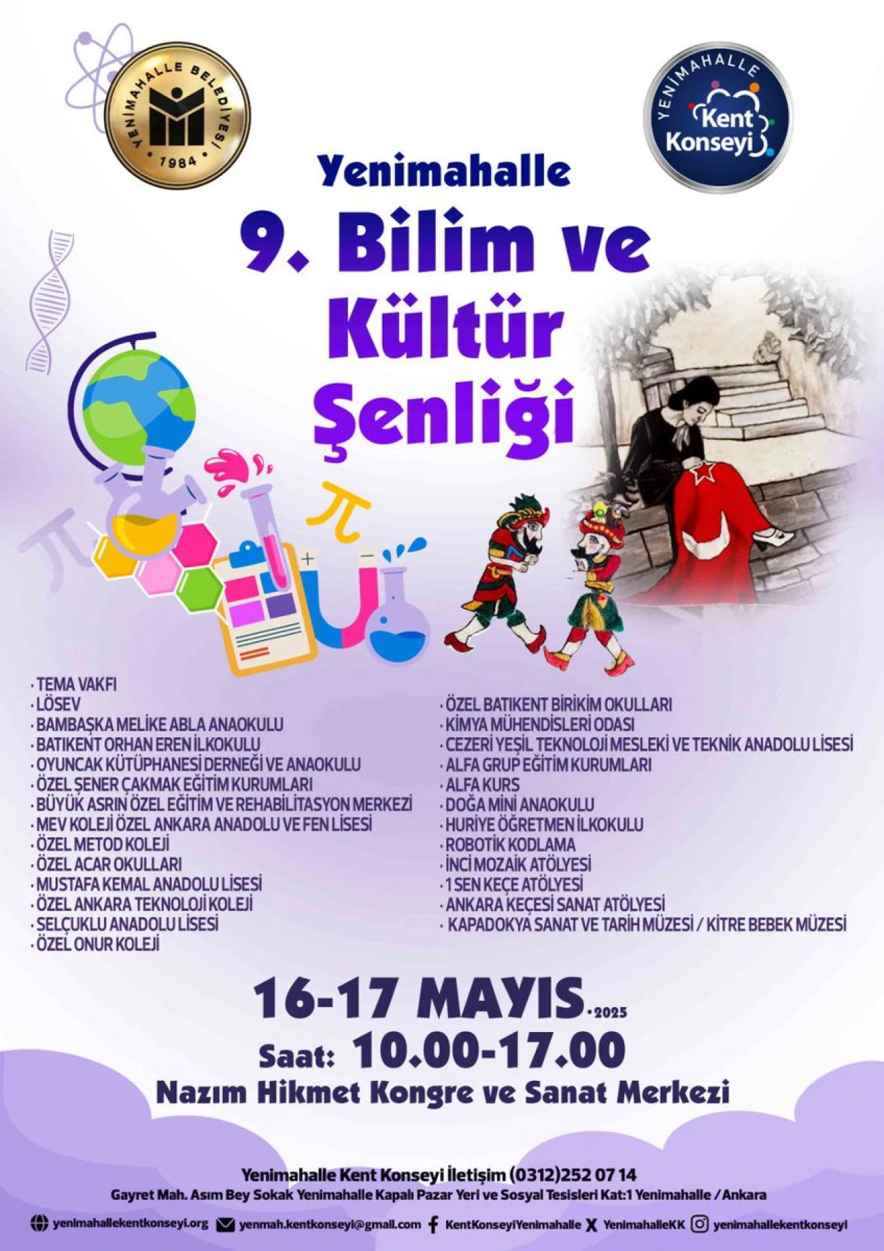 Yenimahalle Geleneksel Bilim ve Kültür Şenliği Başlıyor