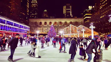 Keçiören’de Ücretsiz Buz Pateni Pisti Vatandaşlardan Büyük İlgi Görüyor