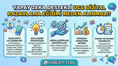 Yapay Zeka Destekli UGC Dijital Pazarlama Eğitimi Neden Alınmalı? 0506 671 73 06