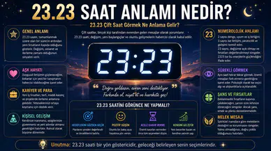 23.23 Saat Anlamı Nedir? 23.23 Çift Saat Görmek Ne Anlama Gelir?