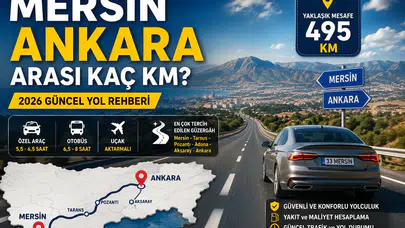 Mersin Ankara Arası Kaç KM? 2026 Güncel Yol Rehberi