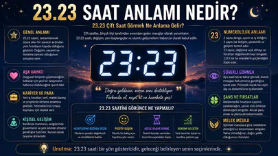 23.23 Saat Anlamı Nedir? 23.23 Çift Saat Görmek Ne Anlama Gelir?