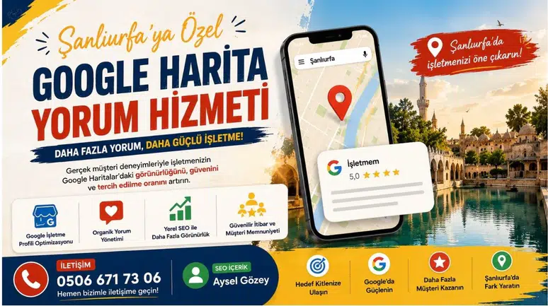 Şanlıurfa Harita Yorum Hizmeti Kimden Alınır? 0506 671 73 06
